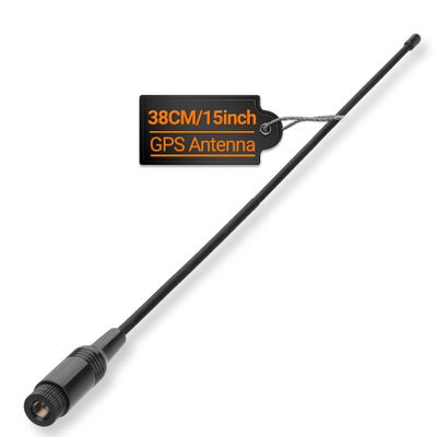 Roniware Extended Long Range Flexible Receiver Antenna SMA-Male 15 inch Whip Antenna for Garmin GPS Astro 220 320 430 Alpha 100 200 200i,Black