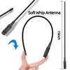 Roniware Extended Long Range Flexible Receiver Antenna SMA-Male 15 inch Whip Antenna for Garmin GPS Astro 220 320 430 Alpha 100 200 200i,Black view 3