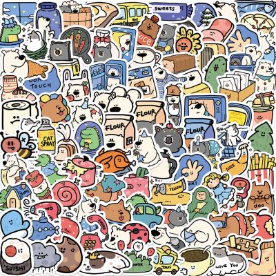100 PCS Mini Cartoon Animals Stickers for Teens - Carrot, Cute Rabbit,Egg Stuffers, Indoor Decor Gifts Vinyl Waterproof Party Favor Supplies Gifts (mini)