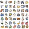 100 PCS Mini Cartoon Animals Stickers for Teens - Carrot, Cute Rabbit,Egg Stuffers, Indoor Decor Gifts Vinyl Waterproof Party Favor Supplies Gifts (mini) view 2