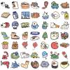 100 PCS Mini Cartoon Animals Stickers for Teens - Carrot, Cute Rabbit,Egg Stuffers, Indoor Decor Gifts Vinyl Waterproof Party Favor Supplies Gifts (mini) view 4