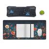 Floral Night Sky Large Mouse Pad 16"36" inch Extended Gaming Mousepad Desk Mat Long Computer Keyboard Non-Slip Base Stitched Edges for Home Office Work view 4