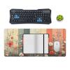 Floral Large Mouse Pad 16"36" inch Extended Gaming Mousepad Desk Mat Long Computer Keyboard Non-Slip Base Stitched Edges for Home Office Work view 4