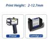 SHIHUANI 12.7mm Portable Wireless Handheld Thermal Inkjet Printer for QR Barcode Image Batch Number Logo(with Black Ink*1,JP) view 2