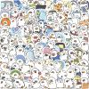 100 PCS Duck Cartoon Animals Stickers for Teens - Carrot, Cute Rabbit,Egg Stuffers, Indoor Decor Gifts Vinyl Waterproof Party Favor Supplies Gifts (Duck) view 1