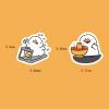 100 PCS Duck Cartoon Animals Stickers for Teens - Carrot, Cute Rabbit,Egg Stuffers, Indoor Decor Gifts Vinyl Waterproof Party Favor Supplies Gifts (Duck) view 3