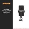 Phone Tripod Mount ST-06S, Universal Smartphone Mount Adapter with 2 Cold Shoe, 360 Rotates Adjustable Cell Phone Clip Clamp Holder, Compatible with iPhone17/16/15, Samsung Galaxy Smartphones view 2