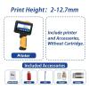 SHIHUANI E12.7mm Portable Handheld Thermal Inkjet Printer for Expire Date Counter QR Barcode Logo(Without Ink,AU) view 2