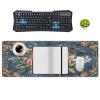 Floral Retro Large Mouse Pad 12"32" inch Extended Gaming Mousepad Desk Mat Long Computer Keyboard Non-Slip Base Stitched Edges for Home Office Work view 4