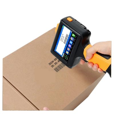 SHIHUANI E12.7mm Portable Handheld Thermal Inkjet Printer for Expire Date Counter QR Barcode Logo(Without Ink,UK)