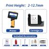 SHIHUANI E12.7mm Portable Handheld Thermal Inkjet Printer for Expire Date Counter QR Barcode Logo(with Black Ink*1,KR) view 2