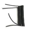 ACFFVBW Coiled Extension Cord, 8 Cores 24AWG Extension Network Cable Household Sensor Spiral Wire Black Telescopic Spring Cord(Strecth 9 Meter) view 2