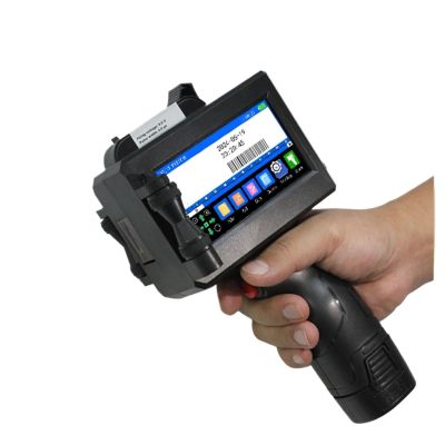 SHIHUANI 25.4mm Portable Handheld Inkjet Printer for Text QR Barcode Image Batch Number Logo(with Black Ink*2,US)