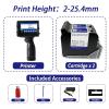 SHIHUANI 25.4mm Portable Handheld Inkjet Printer for Text QR Barcode Image Batch Number Logo(with Black Ink*2,US) view 2