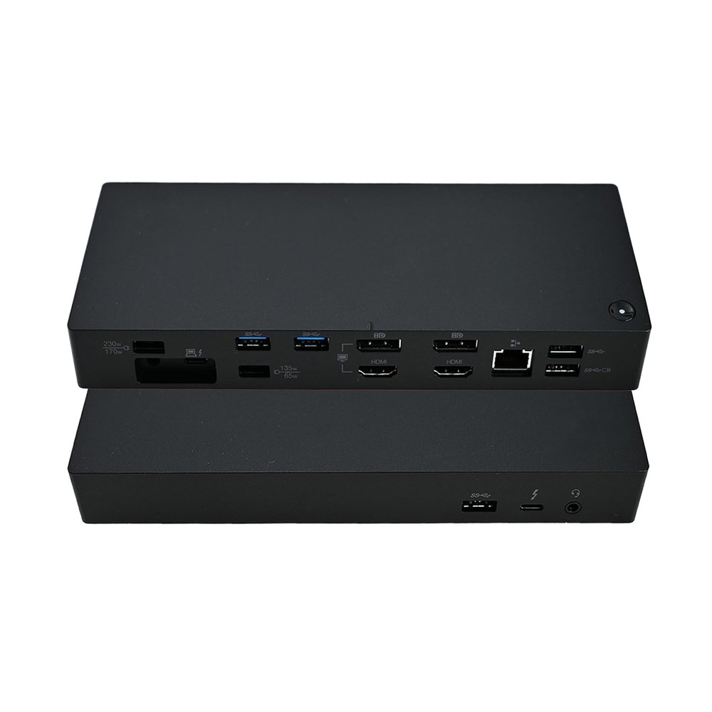 15in1 Thunderbolt 3 Dock Gen 2,3 Monitors(40AN0135) Compatible with Lenovo ThinkPad 40AN0135US,USB C Hub,1xRJ45,1xUSB-A 3.2+4xUSB 3.1,1xUSB-C 3.2,1xThunderbolt 3, 2xHDMI, 2xDP,1xAudio,135W AC Port