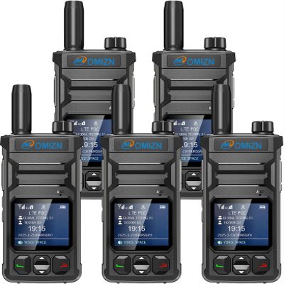 OMIZN T6 Ultra-Slim Walkie Talkie with Unlimited Range Over 4G LTE, AES-256 Encrypted Two Way Radio, Noise Reduction, IP65, Type-C Charging, Lifetime Free Use