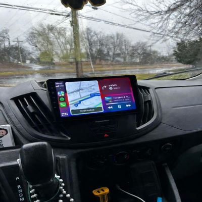 Alikali 2+32G 9in Car Stereo for Ford Transit Custom 2013-2019 w/GPS Navigation with Carplay w/Android Auto Double Din Touchscreen Car Radio Receiver Backup Camera