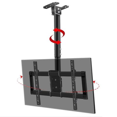 GLDGJMZ TV Mounts,Full Motion 360 Rotation Tilting Ceiling TV Mount Stand - Tv Wall Mount, for 43-65 Inch TVs, for Multi-Media Classrooms/Conference Halls/Home/Training Room, Easy to Inct