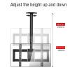 GLDGJMZ TV Mounts,Full Motion 360 Rotation Tilting Ceiling TV Mount Stand - Tv Wall Mount, for 43-65 Inch TVs, for Multi-Media Classrooms/Conference Halls/Home/Training Room, Easy to Inct view 3