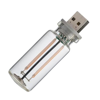 Retro Car Lamp - Touch Control USB Night Light for Automotive Use | Stylish Bottle-Shaped Design with USB Plug, Ambient Interior Lighting for Dashboard, Cars Charger Port, Decorative Car Atmosphere