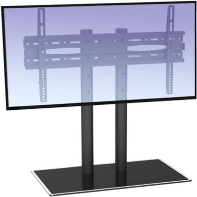GLDGJMZ TV Stand, Universal LCD TV Base Stand with Adjustable Desktop Computer and Monitor Hanger Suitable for 32-65 Inches