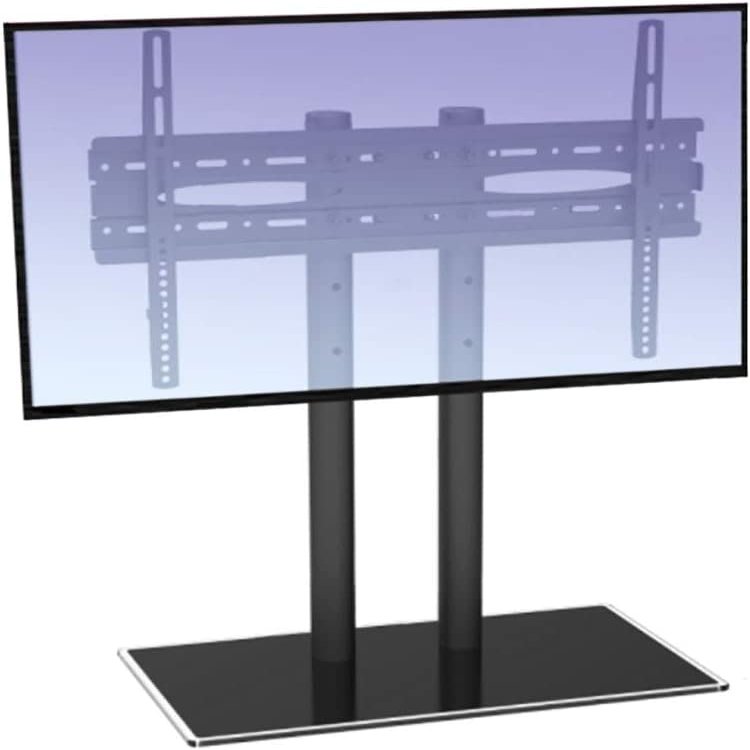 GLDGJMZ TV Stand, Universal LCD TV Base Stand with Adjustable Desktop Computer and Monitor Hanger Suitable for 32-65 Inches