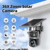 ESOE Ubox Dual-Lens 36X Optical Zoom Solar Security Camera, 6MP WIFI/4G Outdoor PTZ Camera with AI Human Detection, Two-Way Audio, Color Night Vision, Cloud & TF Card Storage (WiFi) view 2