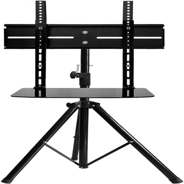 GLDGJMZ TV Stand Vertical 32-55 Inch LCD TV Mobile Rack Display Floor Folding Lift Base Set-top Box Bracket
