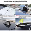Car Shark Fin Aerial for Tesla Model S 2012-2015, Decor Signal Antenna Cover Replacement Part Enhanced Signal Waterproof and Dustproof,Grey view 4