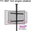 GLDGJMZ 360 Rotating TV Wall Mount & Floor Stand BracketFits 3275" LED Screens Adjustable Height SpaceSaving Design Easy Installation Perfect for Living Room or Home Theater. view 4