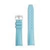 20mm Silicone Watch Strap For Omega Seamaster Speedmaster Stainless Steel Pin Buckle(Light blue s1) view 1