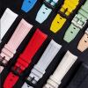 20mm Silicone Watch Strap For Omega Seamaster Speedmaster Stainless Steel Pin Buckle(Light blue s1) view 4