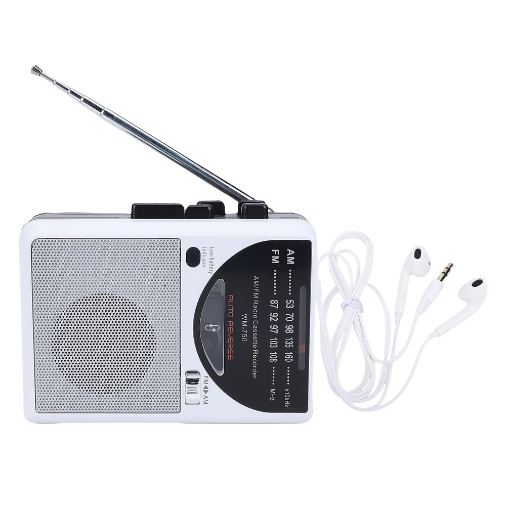 Aolidsive Retro Cassette Recorder, AM FM Radio Portable Tape Player with Auto Reverse Function and Built in Large Speaker, for Home and Garden Walking