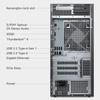 Dell EBT1250 Tower Plus Business Desktop - Intel Ultra 7-265K,(20 Core, 20 Threads), 16GB DDR5 RAM, 1TB PCIe SSD + 2TB HDD & 512GB Portable SSD, 4K Monitor Support, SD-Card Reader, Windows 11 view 4