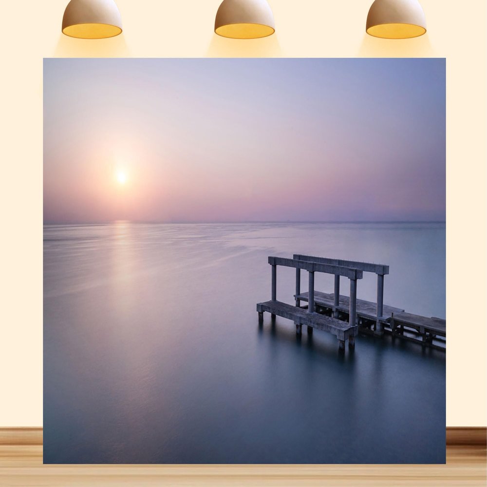 10X7ft Fabric Beach Boardwalk Backdrop Photography Vacation Seaside Beachwalk Holiday Sea Cityscape Background Coast Supplies Party Decorations Photo Studio Props