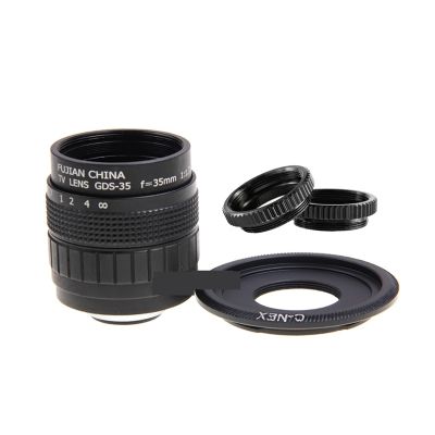 35mm F1.7 Lens+C Mount+Macro Ring for Sony E Mount Nex-6 Nex-7 Nex-5R A3500 A6300 A6100 A6400 A6500 A5100 Excellent