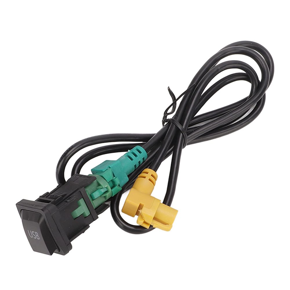 Black USB AUX Switch Cable Adapter Fit for MK5 MK6 2005 2013, B6 B7 Compatible with RCD510 RNS315 RCD300+ Head Units High Speed Data Transfer & Device Charging