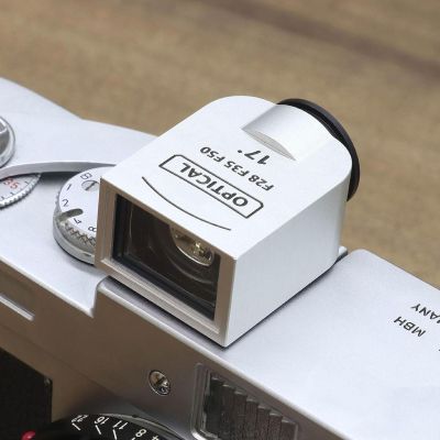 17 Optical Viewfinder, 28mm/35mm/50mm External Mini Finder, with Precise Framelines, Cold Shoe Mount, for Film Cameras, Photography, Precise Framing
