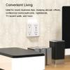3 Sided 6 Outlet Widely Spaced Extender, 2 Prong to 3 Prong Outlet Adapter, Converters for Electric Plugs, 900J Wall Charger Surge Protector, Mountable Wall Tap for Non Grounded Outlets view 2