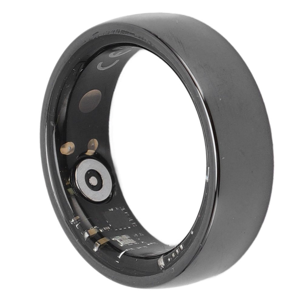 Yoidesu NFC 5ATM Smart Ring, IP68 Water Resisting Health Tracker Ring, Multi Sport Mode Pedometer, Lightweight Ceramics Fitness Tracker, Magnetic (8 ID: 18.1mm/0.711in, Circumference: 56.9mm/2.24in)