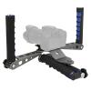 Aluminium Alloy Photography Video SLR Camera Single Shoulder Bracket Support Rig Stabilizer, Camera Shoulder Support, Multi - Function Foldable Handle with Foam Layer for Cameras a view 2