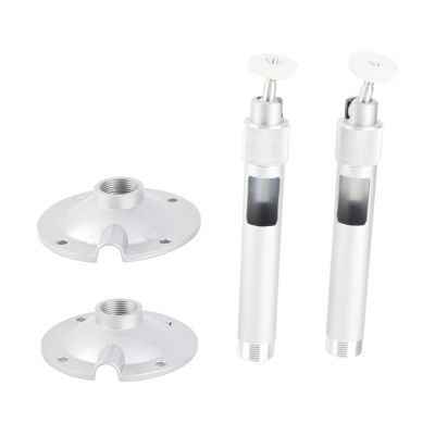 2pcs 7.9in Surveillance Camera Bracket, CCTV Bracket 20cm, 360 Degrees Adjustable Aluminum Alloy Stand with 1/4in M6 Thread Mount, Heavy Duty Support for CCTV Cameras and Security
