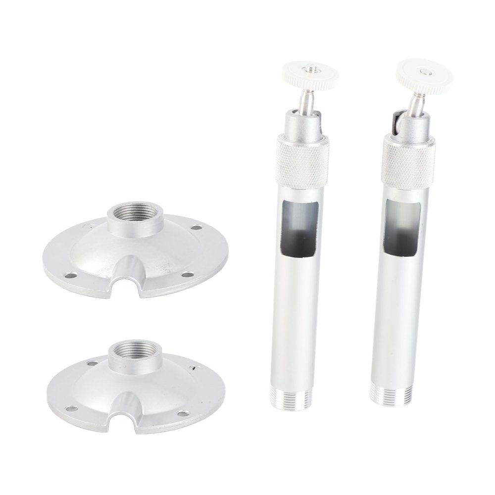 2pcs 7.9in Surveillance Camera Bracket, CCTV Bracket 20cm, 360 Degrees Adjustable Aluminum Alloy Stand with 1/4in M6 Thread Mount, Heavy Duty Support for CCTV Cameras and Security
