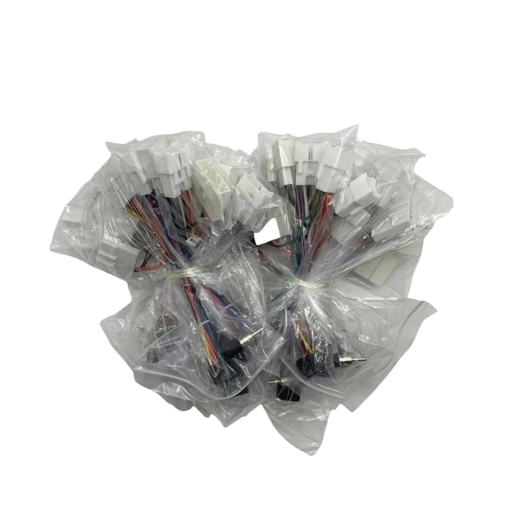20Pcs Car Stereo Wire Harness Adapter 16Pin Power Cable Compatible for Toyota Android Radio Multimedia Player