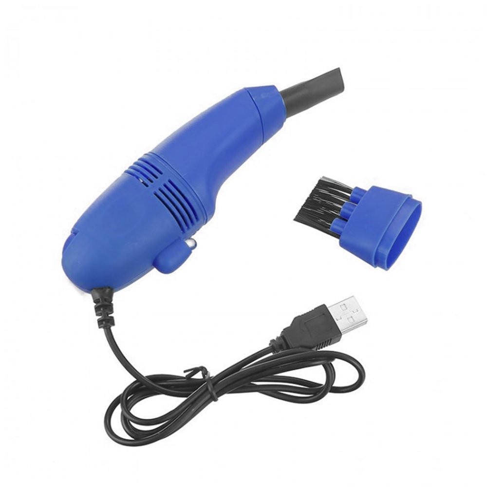 Diyeeni Mini Keyboard Vacuum Cleaner, USB Charge Handheld Vacuum for Computer Keyboard Desktop, USB Computer Cleaner, Portable Compact Handheld Dust Busters (Blue)