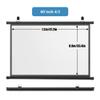 ENGTICUENU 30" 40" 50" 60" 72" Manual Projector Screen 16:9 Pull Down Projection Screen Home Theater 4K HD Movie Screen for Camping Party Outdoor(4:3,60in) view 2