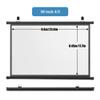 ENGTICUENU 30" 40" 50" 60" 72" Manual Projector Screen 16:9 Pull Down Projection Screen Home Theater 4K HD Movie Screen for Camping Party Outdoor(4:3,30in) view 2