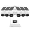 Anlapus Solar Security Camera Wireless Outdoor, 2.5K Pan/Tilt 6-Cam Kit with Solar Panel, Wireless Home Security Camera System with PIR/AI Detect, Color Night Vision, No Monthly Fee, 64GB Memory Card view 1
