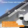 Anlapus Solar Security Camera Wireless Outdoor, 2.5K Pan/Tilt 6-Cam Kit with Solar Panel, Wireless Home Security Camera System with PIR/AI Detect, Color Night Vision, No Monthly Fee, 64GB Memory Card view 2