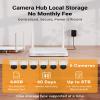 Anlapus Solar Security Camera Wireless Outdoor, 2.5K Pan/Tilt 6-Cam Kit with Solar Panel, Wireless Home Security Camera System with PIR/AI Detect, Color Night Vision, No Monthly Fee, 64GB Memory Card view 3